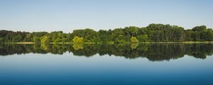 Preview wallpaper trees, reflection, lake, water, landscape