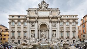 Preview wallpaper trevi fountain, rome, italy, may