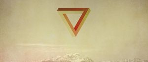 Preview wallpaper triangle, abstract, waves, mountains