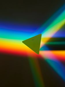 Preview wallpaper triangle, figure, rainbow, colorful