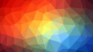 Preview wallpaper triangle, geometric, multicolored