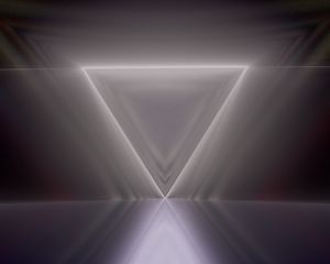 Preview wallpaper triangle, glow, rays, curve, abstraction