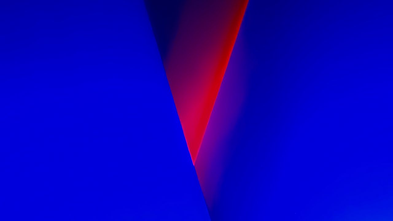 Wallpaper triangle, gradient, abstraction, blue, red