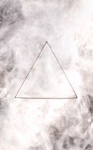 Preview wallpaper triangle, gray, drawing, smoke