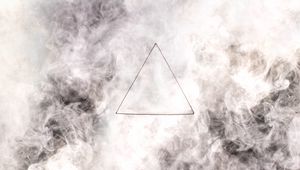 Preview wallpaper triangle, gray, drawing, smoke