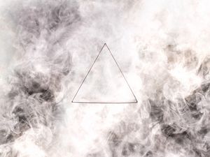 Preview wallpaper triangle, gray, drawing, smoke