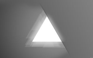 Preview wallpaper triangle, light, figure, background