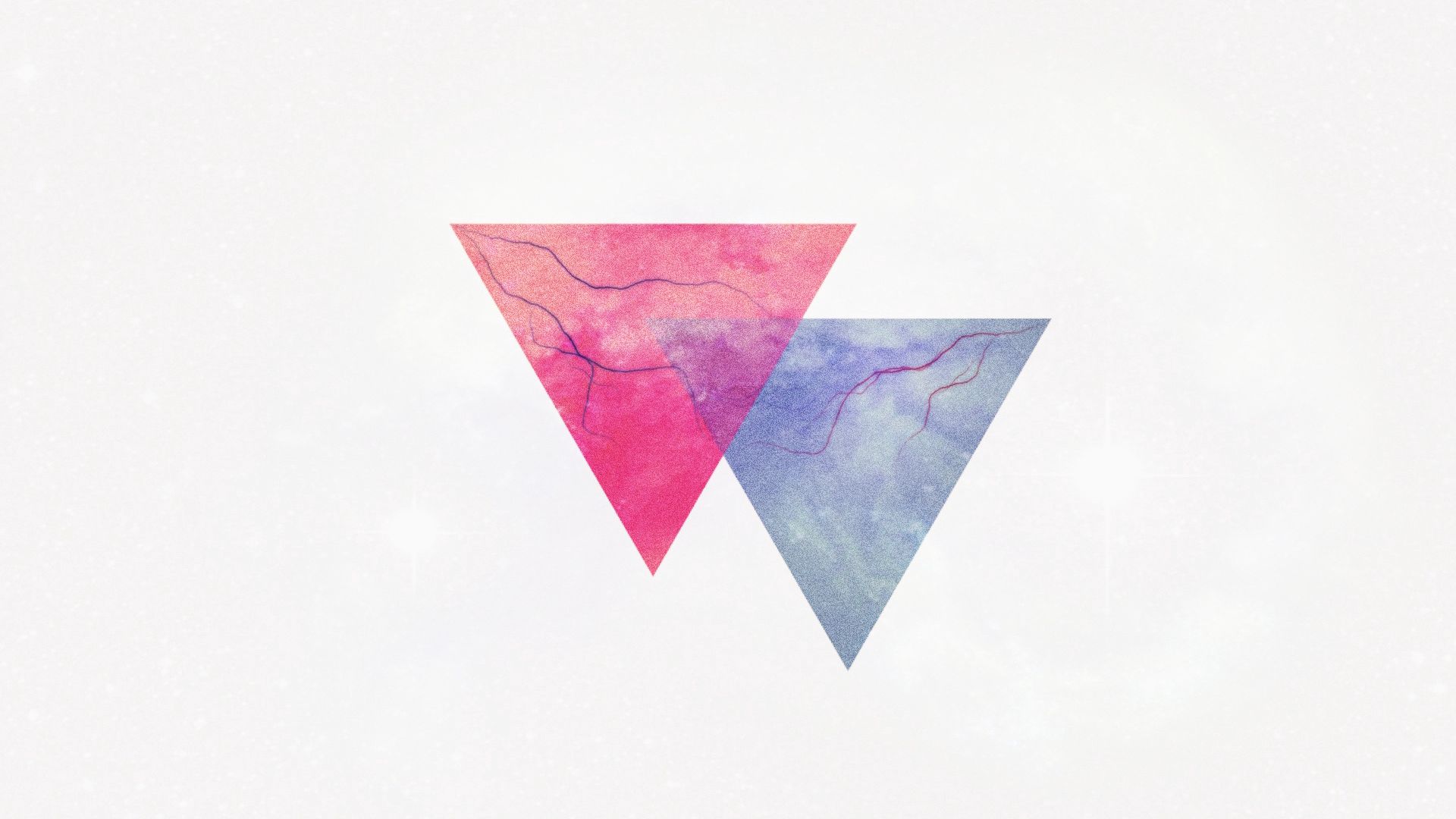 1920x1080 Wallpaper triangle, minimalism, lightning, veins