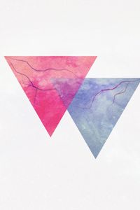 Preview wallpaper triangle, minimalism, lightning, veins