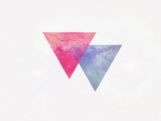 320x240 Wallpaper triangle, minimalism, lightning, veins
