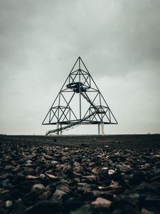 Preview wallpaper triangle, shapes, construction, geometry, stones