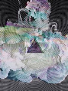 Preview wallpaper triangle, smoke, colored