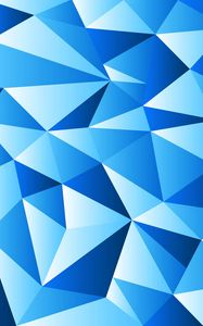 Preview wallpaper triangles, abstract, blue