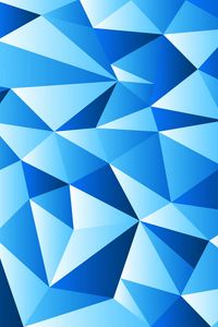 Preview wallpaper triangles, abstract, blue