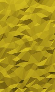 Preview wallpaper triangles, fragments, polygon, volume, yellow