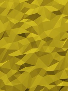 Preview wallpaper triangles, fragments, polygon, volume, yellow