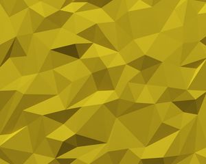 Preview wallpaper triangles, fragments, polygon, volume, yellow