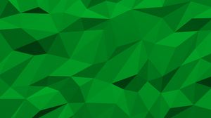Preview wallpaper triangles, fragments, volume, shapes, green