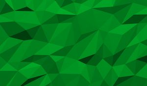 Preview wallpaper triangles, fragments, volume, shapes, green