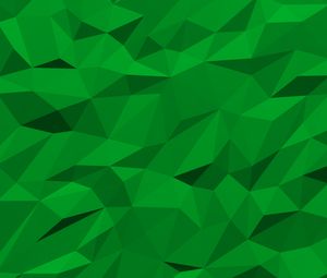 Preview wallpaper triangles, fragments, volume, shapes, green