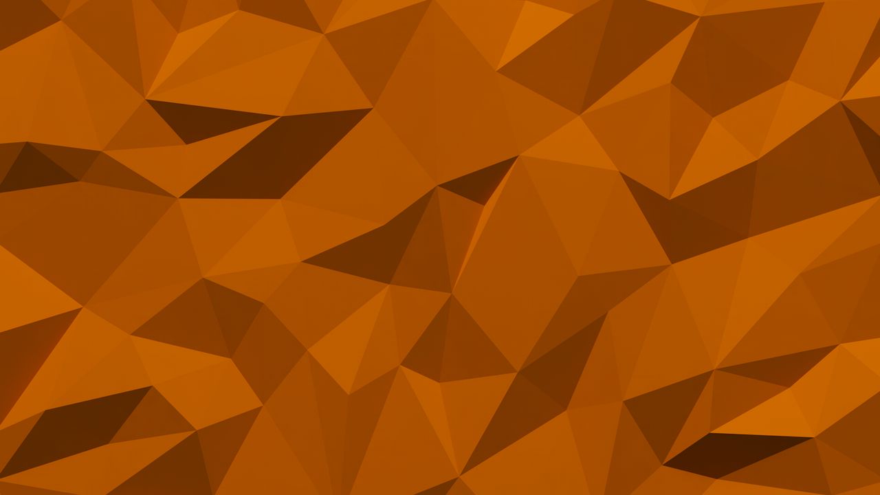 Wallpaper triangles, fragments, volume, figure, orange