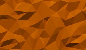 Preview wallpaper triangles, fragments, volume, figure, orange