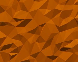 Preview wallpaper triangles, fragments, volume, figure, orange