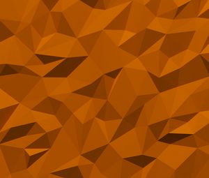 Preview wallpaper triangles, fragments, volume, figure, orange