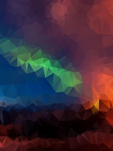 Preview wallpaper triangles, geometric, mosaic, multicolored