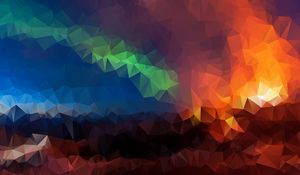 Preview wallpaper triangles, geometric, mosaic, multicolored