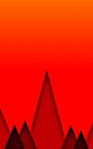 Preview wallpaper triangles, geometric, red, bright