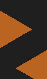 Preview wallpaper triangles, geometry, minimalism, shapes, orange, black