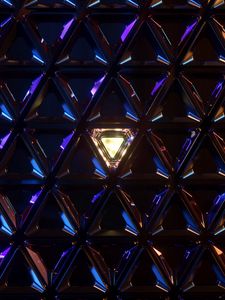 Preview wallpaper triangles, grid, structure, glow, dark