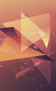 Preview wallpaper triangles, lines, faded, background
