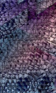 Preview wallpaper triangles, mosaic, shapes, abstraction, lilac