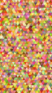 Preview wallpaper triangles, multicolored, pixels, multicolor, graphic