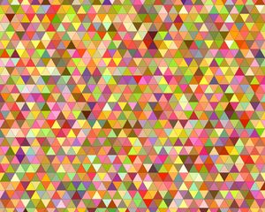 Preview wallpaper triangles, multicolored, pixels, multicolor, graphic