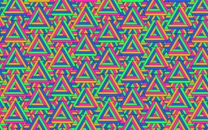 Preview wallpaper triangles, pattern, geometric, colorful