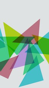 Preview wallpaper triangles, shapes, colorful