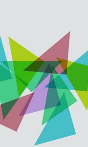 Preview wallpaper triangles, shapes, colorful