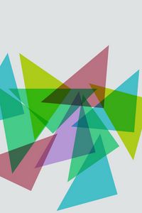Preview wallpaper triangles, shapes, colorful