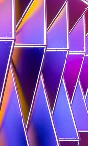 Preview wallpaper triangles, shapes, edges, colorful