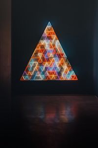 Preview wallpaper triangles, shapes, mosaic, neon, light, dark