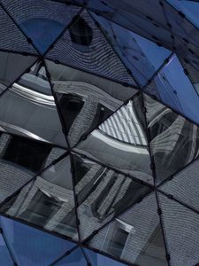Preview wallpaper triangles, specular, reflection, glass