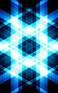 Preview wallpaper triangles, stripes, glow, abstraction, blue