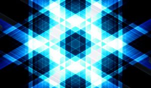 Preview wallpaper triangles, stripes, glow, abstraction, blue