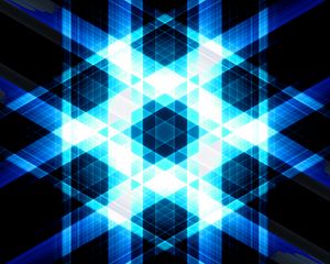 Preview wallpaper triangles, stripes, glow, abstraction, blue