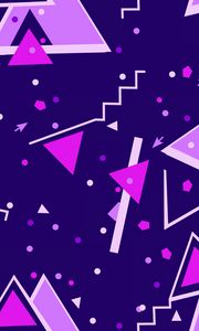 Preview wallpaper triangles, triangle, colorful, geometric, lines, shapes