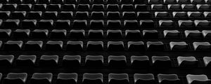 Preview wallpaper tribune, seats, black and white
