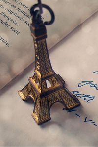 Preview wallpaper trinket, paris, tower, letter